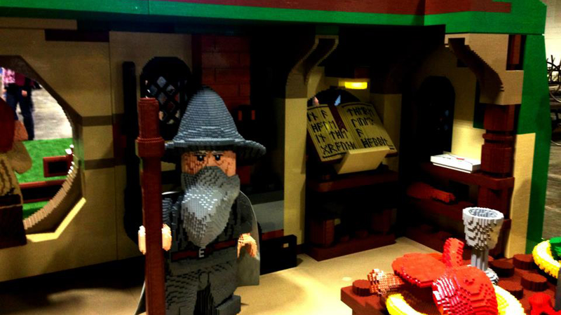 Illustration for article titled This Insane Life-Sized Lego Hobbit Bag End Is Made With Two Million Bricks